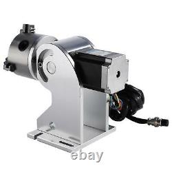 80mm Chunk Laser Rotaion Axis C02 Laser engraver F/ Fiber Laser Marking machine