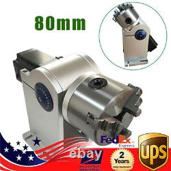 80mm Laser Rotaion Axis Shaft Fiber Laser Marking Machine Engraving Fixture