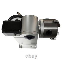 80mm Laser Rotation Axis Rotary Chuck with Driver for Fiber Laser Marking Machine