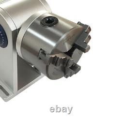 80mm Laser Rotation Axis Rotary Chuck with Driver for Fiber Laser Marking Machine