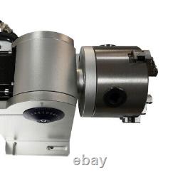 80mm Rotary Axis Fiber Laser Marking Machine Rotary Chuck Rotary Shaft Driver US