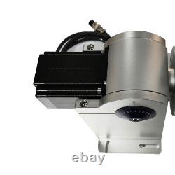 80mm Rotary Axis Fiber Laser Marking Machine Rotary Chuck Rotary Shaft Driver US