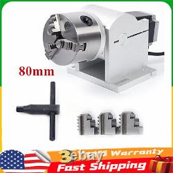 80mm Rotary Shaft Axis Attachment Tool For Fiber Laser Marking Engraving Machine