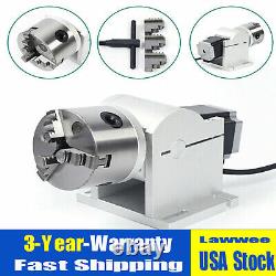 80mm Rotary Shaft Axis Attachment Tool For Fiber Laser Marking Engraving Machine