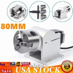 80mm Rotary Shaft Axis Attachment Tool For Fiber Laser Marking Engraving Machine