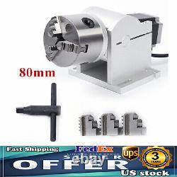 80mm Rotary Shaft Axis Attachment Tool For Fiber Laser Marking Engraving Machine