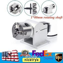 80mm Rotary Shaft Axis Attachment Tool for Fiber Laser Marking Engraving Machine