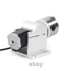 80mm Rotary Shaft Axis Attachment for Fiber Laser Marking Engraving Machine USA