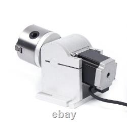 80mm Rotary Shaft Rotating Fixture Fiber Laser Marking Engraving Machine Durable