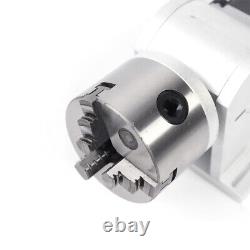 80mm Rotary Shaft Rotating Fixture Fiber Laser Marking Engraving Machine Durable