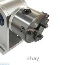 80mm Rotation Axis Fiber Laser Marking Machine Rotary Chuck Rotary Shaft Driver