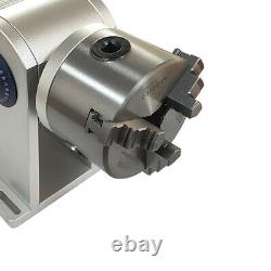 80mm Rotation Axis Fiber Laser Marking Machine Rotary Chuck Rotary Shaft +Driver