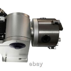 80mm Rotation Axis Fiber Laser Marking Machine/ Rotary Shaft Driver Rotary Chuck