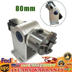 80mm US Laser Axis Chuck Rotary Shaft Attachment For Fiber Laser Marking Machine