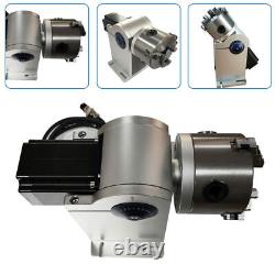 80mm US Laser Axis Chuck Rotary Shaft Attachment For Fiber Laser Marking Machine