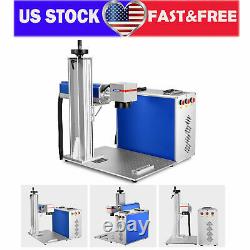 8 x 8 Work Area 20W Laser Source Fiber Marking Etching Machine for Gold