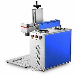 8 x 8 Work Area 20W Laser Source Fiber Marking Etching Machine for Gold