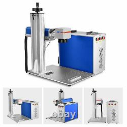 8 x 8 Work Area 20W Laser Source Fiber Marking Etching Machine for Gold