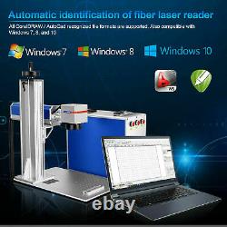 8 x 8 Work Area 20W Laser Source Fiber Marking Etching Machine for Gold