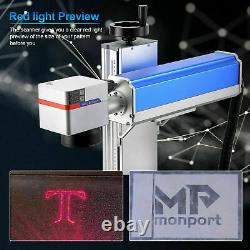 8 x 8 Work Area 20W Laser Source Fiber Marking Etching Machine for Gold