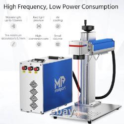 8x8in 30W Fiber Laser Engraver Marking Etching Machine Metal Brass Steel Monport