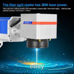 8x8in 30W Fiber Laser Engraver Marking Etching Machine Metal Brass Steel Monport