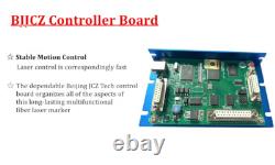 Auto Focus 100W JPT M7 Mopa Fiber Laser Engraver Machine Color Marking & Rotary