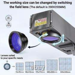 Auto Focus 100W JPT M7 Mopa Fiber Laser Marking/Engraving Machine 200200mm Lens
