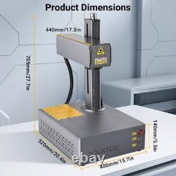 Auto Focus 100W JPT M7 Mopa Fiber Laser Marking/Engraving Machine 200200mm Lens
