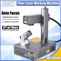 Auto Focus 100W JPT M7 Mopa Fiber Laser Marking Machine Electronic Z axis US