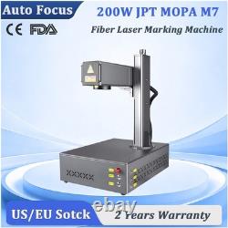 Auto Focus 200W JPT M7 Mopa Fiber Laser Marking/Engraving Machine Fit Lightburn