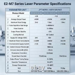 Auto Focus 60W JPT M7 Mopa Fiber Laser Marking/Engraving Machine 200200mm Lens