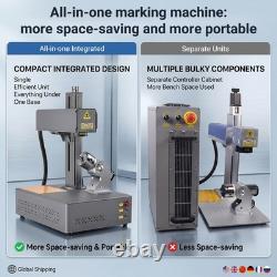 Auto Focus 60W JPT M7 Mopa Fiber Laser Marking/Engraving Machine 200200mm Lens