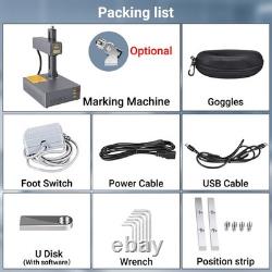 Auto Focus 60W JPT M7 Mopa Fiber Laser Marking/Engraving Machine 200200mm Lens
