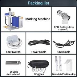 Auto Focus 60W JPT Mopa M7 Fiber Laser Marking Machine Metal Engraver 200200mm