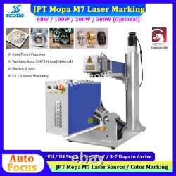 Auto Focus 60With100With200With300W JPT Mopa M7 Fiber Laser Marking Engraving Machine