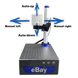 Auto focus 30W Raycus Fiber Laser Marking Machine with DHL and chuck rotary