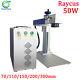 Auto Focus Raycus 50w Fiber Laser Marking Machine With Rotary 110mm 300mm Lens