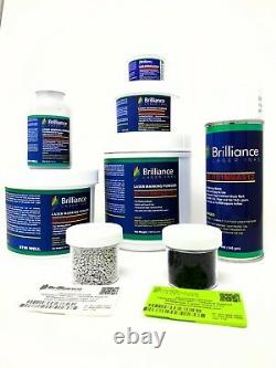 Brilliance Laser, BLI101MBPWD1000-Metal Marking Powder-Black-1 KG-CO2/Fiber/YAG