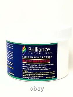 Brilliance Laser, BLI101MBPWD250-Metal Marking Powder-Black-250gm-CO2/Fiber/YAG