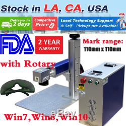 CALCA 20W Split Fiber Laser Marker LASER Engraving Marking Machine Ratory Axis