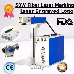 CALCA 30W Fiber Laser Marking Machine Personalized Logo Laser Engraved Rotation