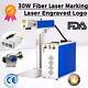 Calca 30w Fiber Laser Marking Machine Personalized Logo Laser Engraved Rotation