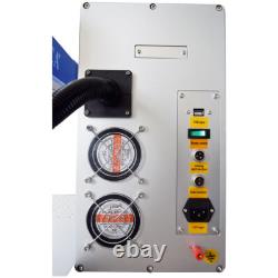 CA PICK UP 50W JPT Fiber Laser Marking Engraver Machine Rotary Axis 7.9 X 7.9