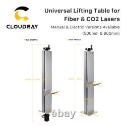 Cloudray 500 800mm Lift Columns for Fiber / CO2 / UV Laser Marking Machine