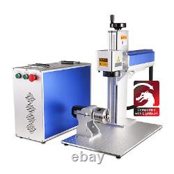 Cloudray 50W Fiber Laser Marking Machine 7.9x7.9 with D80 Rotary Axis