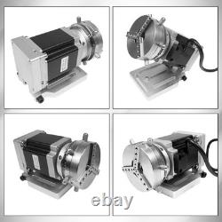 D69 Mini Rotary Axis with 83mm Chuck for Laser Marking Machine, Fiber Laser En