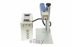 Detached 20W Fiber laser marking machine metal / Non-Metal+Rotary axis 150x150mm