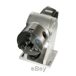 Detached 20W Fiber laser marking machine metal / Non-Metal+Rotary axis 150x150mm