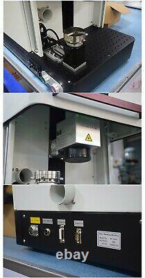 Enclosed Fiber Laser Marking Machine Laser Engraver Marker 30W Raycus D69 Rotary